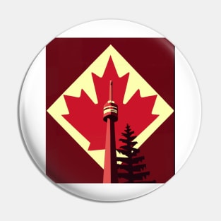 Canada Propaganda Poster Pin