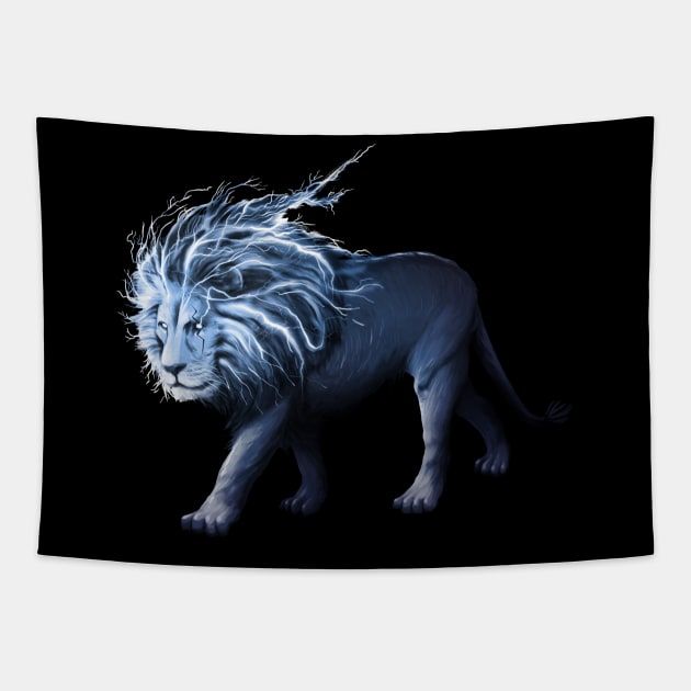 Thunder Lion Tapestry by Mister Jinrai