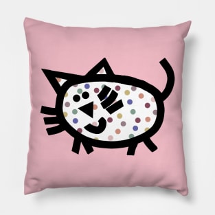 A Spotty Chubby Cat Pillow