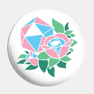 Pretty Poly Rose Trans Pride Pin