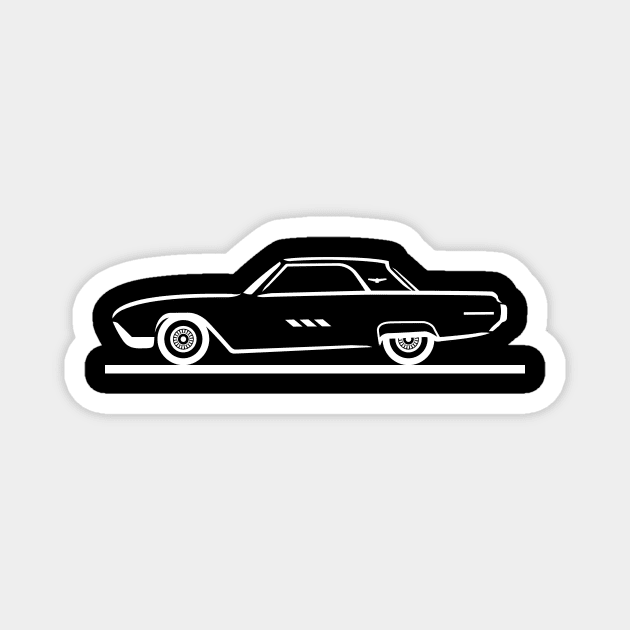 1963 Ford Thunderbird Hard Top Magnet by PauHanaDesign