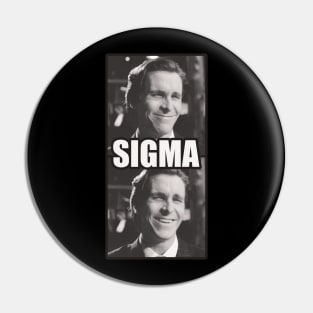 Chris Bale Sigma Male Smile meme Pin