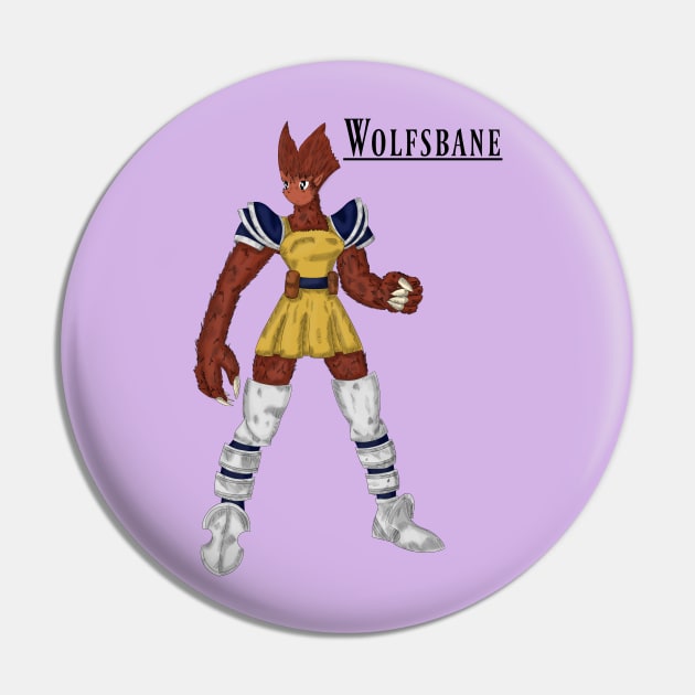 Wolfsbane Tactics Pin by GingerCatGirlPrime 