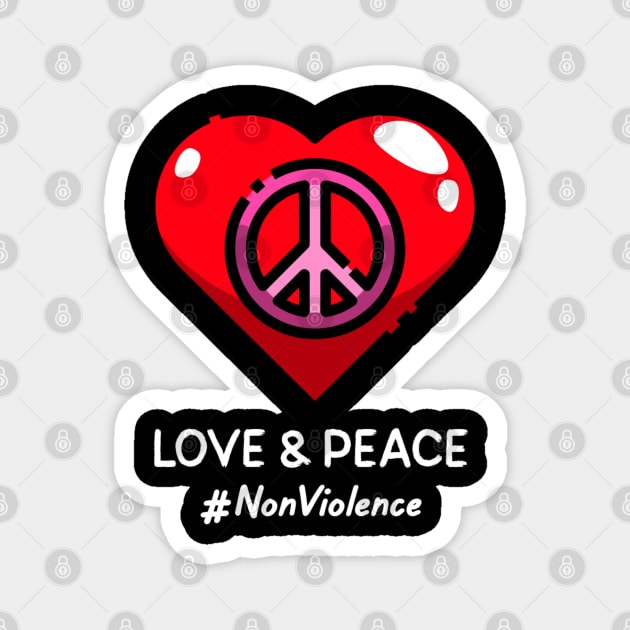 All I Need Is Love And Peace Magnet by ZenCloak