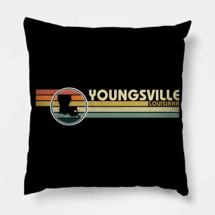 Youngsville Louisiana vintage 1980s style Pillow