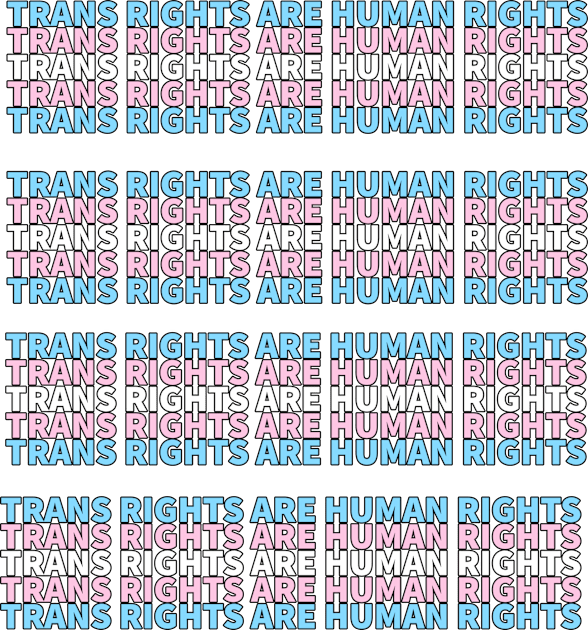 TRANS RIGHTS ARE HUMAN RIGHTS Kids T-Shirt by Karma Chameleon