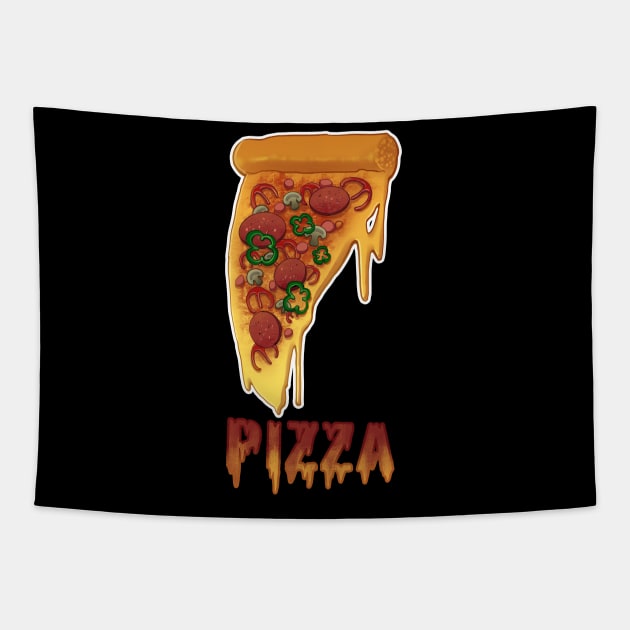 PIZZA Tapestry by Achin