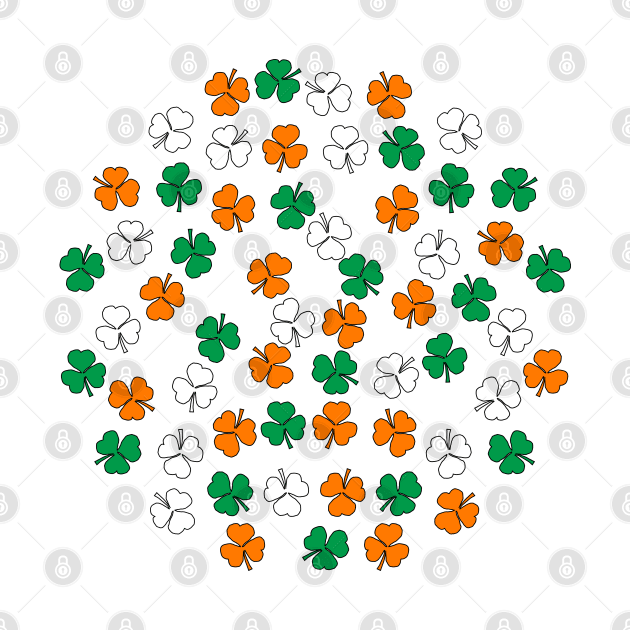 Shamrock Green White Orange by ellenhenryart