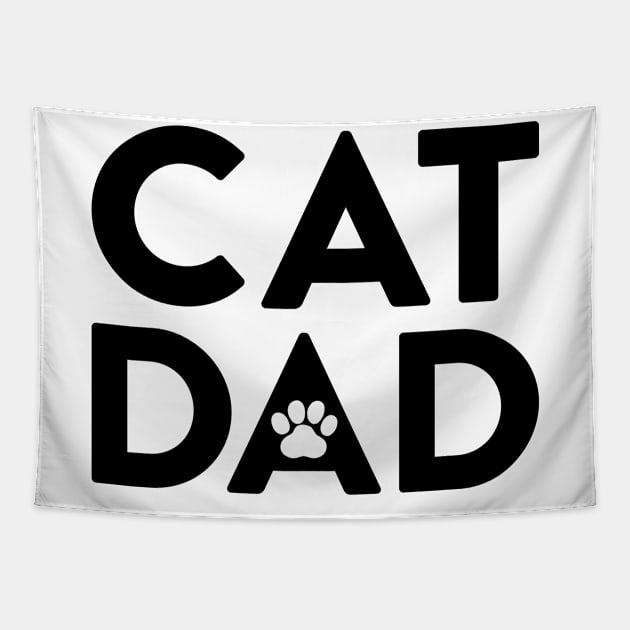 Cat Dad Tapestry by Tennifer