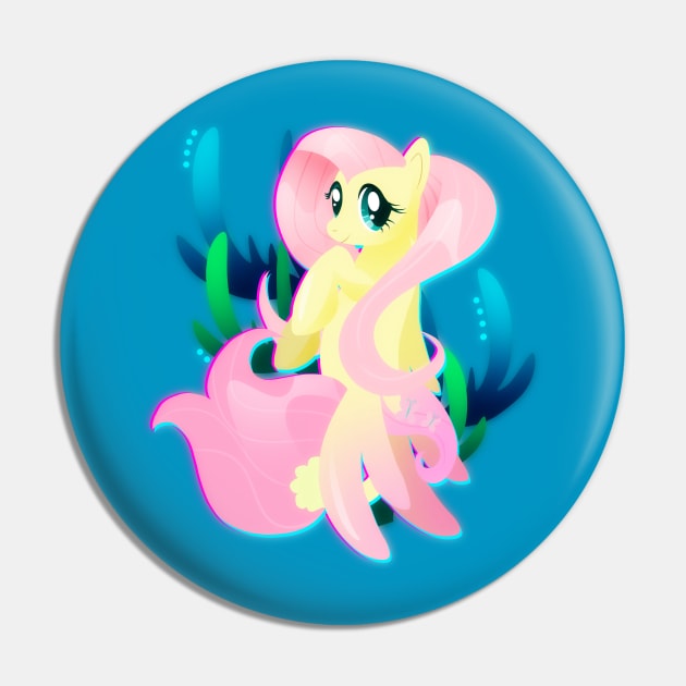 Seapony Fluttershy Pin by Ilona's Store