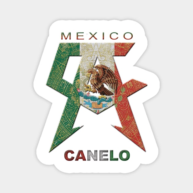 Canelo Alvarez logo T-shirt Magnet by Kings of Tee