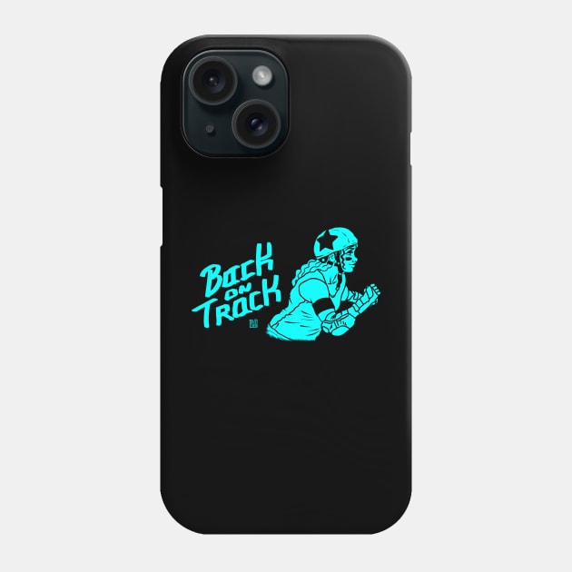 Back on Track - Roller Derby Shirt IV Phone Case by Mike-EL