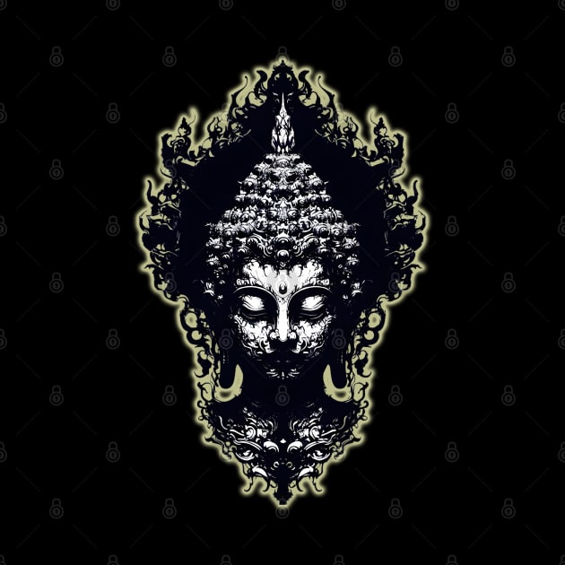 Gothic Buddha Silhouette by MetalByte