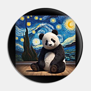 Panda vincent van gogh Pin