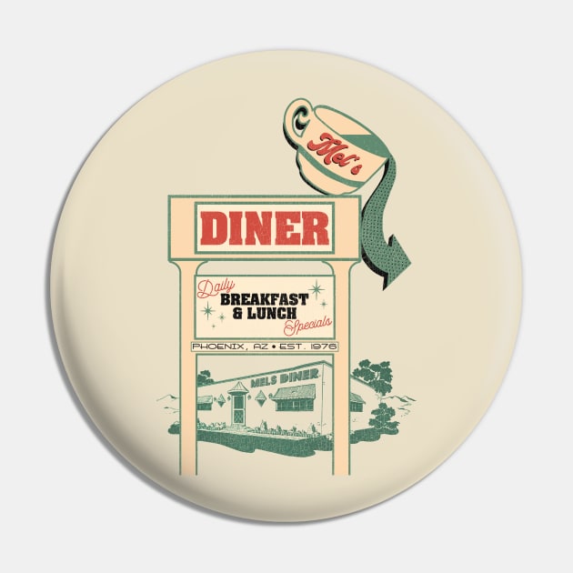 Mel's Diner Pin by darklordpug