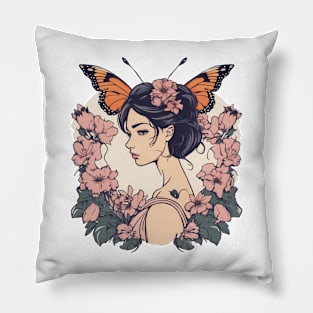 Butterfly Lady Pillow