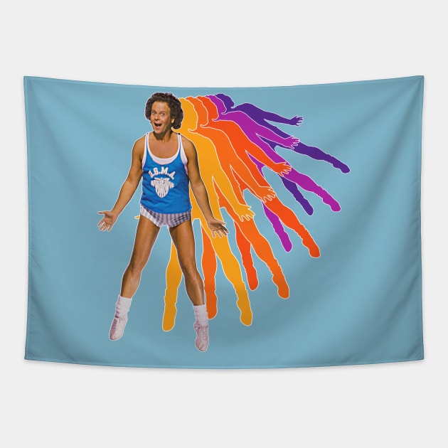 Richard Simmons Retro Sweatin' FanArt Tapestry by darklordpug