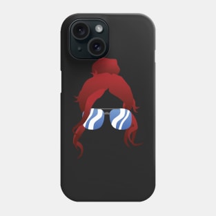 Red Messy Bun Phone Case