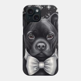 Black Staffy puppy Phone Case