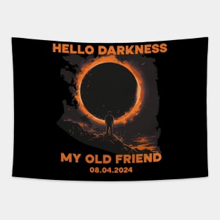 Hello Darkness My Old Friend - Total Solar Eclipse 8.04 2024 Tapestry