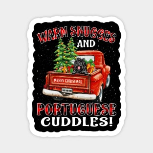 Warm Snuggles And Portuguese Cuddles Truck Tree Christmas Gift Magnet