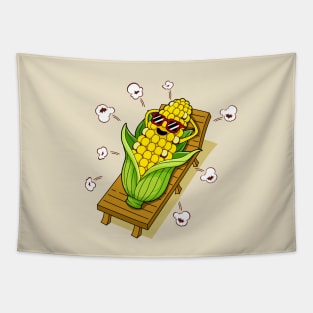 Corn sunbathing Tapestry