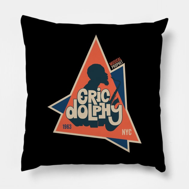 Eric Dolphy Musical Prophet Tribute Shirt Pillow by Boogosh