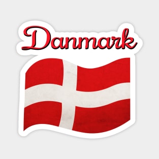 The flag of Denmark, danmarks flag Magnet