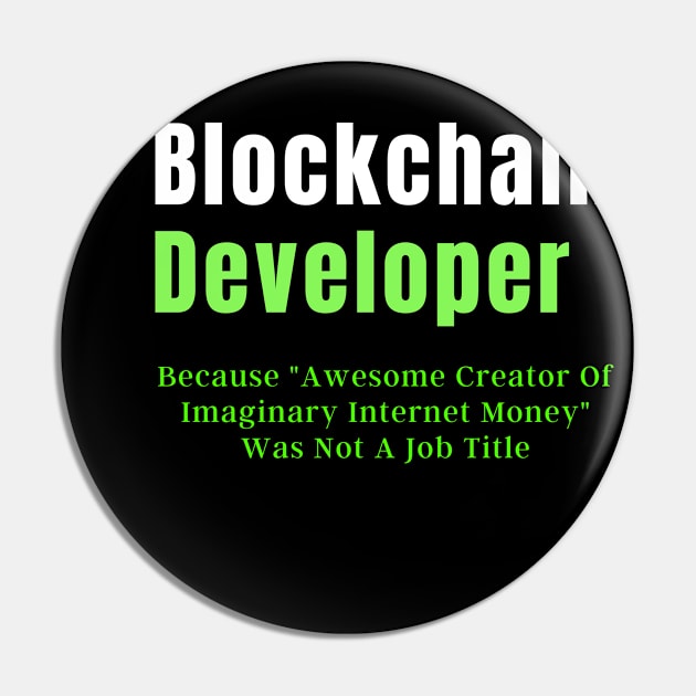 Blockchain developer Pin by UniqueStyle