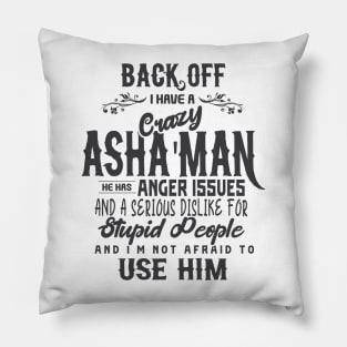 Crazy Asha'man (Dark) Pillow