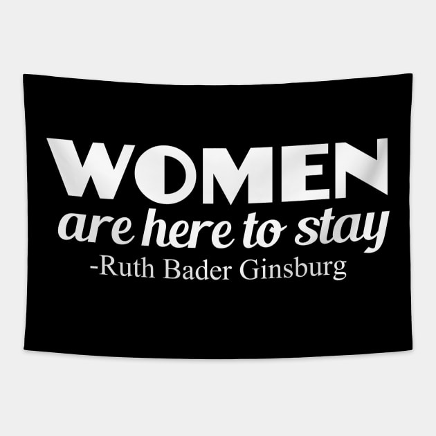 Strong Women RBG Quote Feminist Tapestry by epiclovedesigns