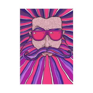 Purple and Pink Beard T-Shirt