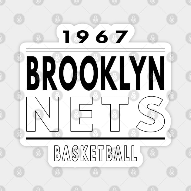 Brooklyn Nets Basketball Classic Magnet by Medo Creations