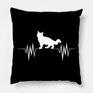 cat heartbeat Pillow