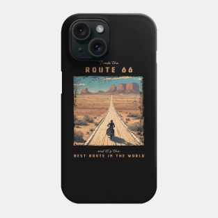 The U.S. Route 66 - best motorcycle route in the world Phone Case