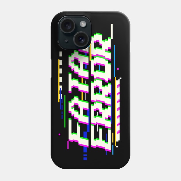 Fatal Error Glitch Text Phone Case by ChristianShirtsStudios