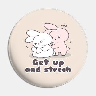 Stretching into the Day: Rise and Shine, Bunny-Style! Pin