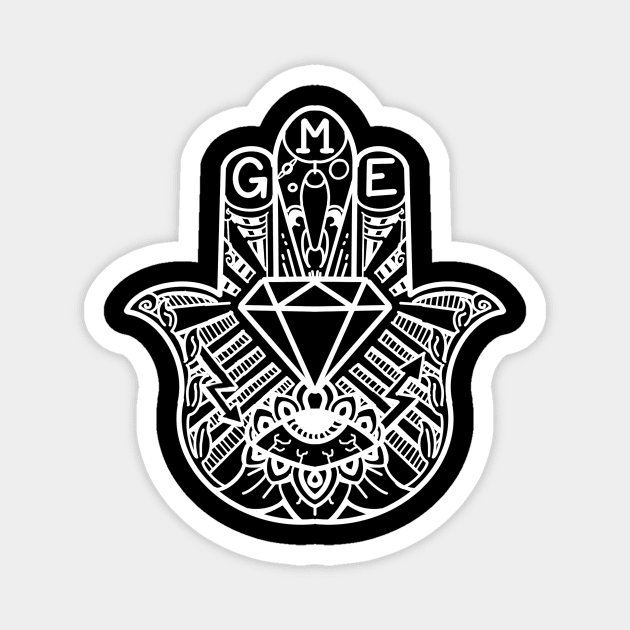 Diamond Hamsa 2 Magnet by amestopleeze