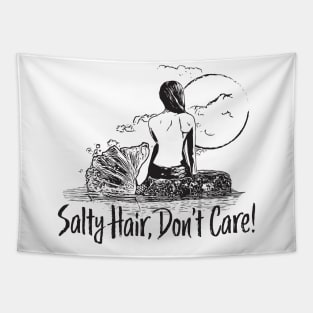 Salty Hair Mermaid Tapestry