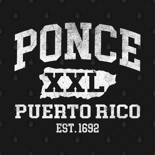 Ponce, Puerto Rico - XXL Athletic design by Coqui Tees