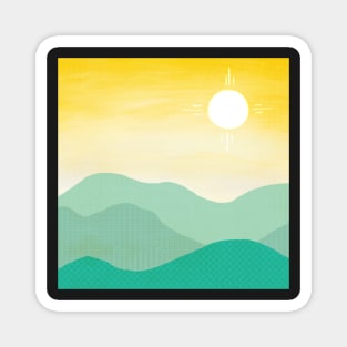 Sun over the Verdant Hills Magnet