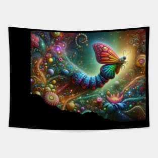 Majestic Caterpillar to Butterfly Transformation, Life continues Tapestry