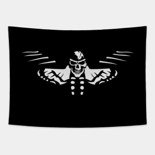 Niche Skull Island Mod Art  Butterfly Skull Dead Tapestry