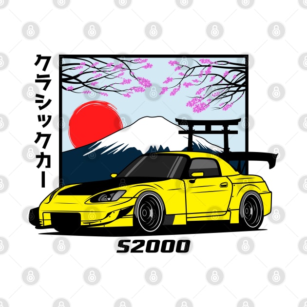 Yellow S2000 JDM by GoldenTuners