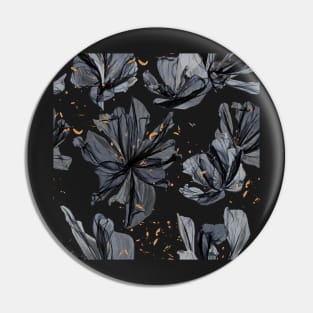 Shadow Flowers Pin