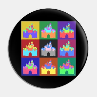 Castle Pop Art Pin