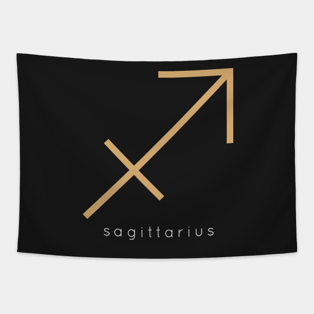 Zodiac Sign Sagittarius Tapestry by teeleoshirts