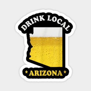 Arizona Beer Map TShirt Drink Local Brewmaster Gift Magnet