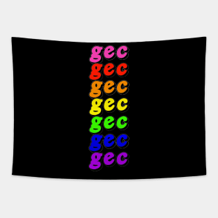 100 Gecs Rainbow Tapestry