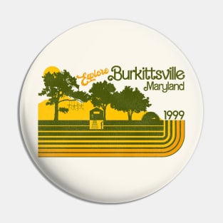 Explore Burkittsville / Blair Witch Retro Stripe Pin